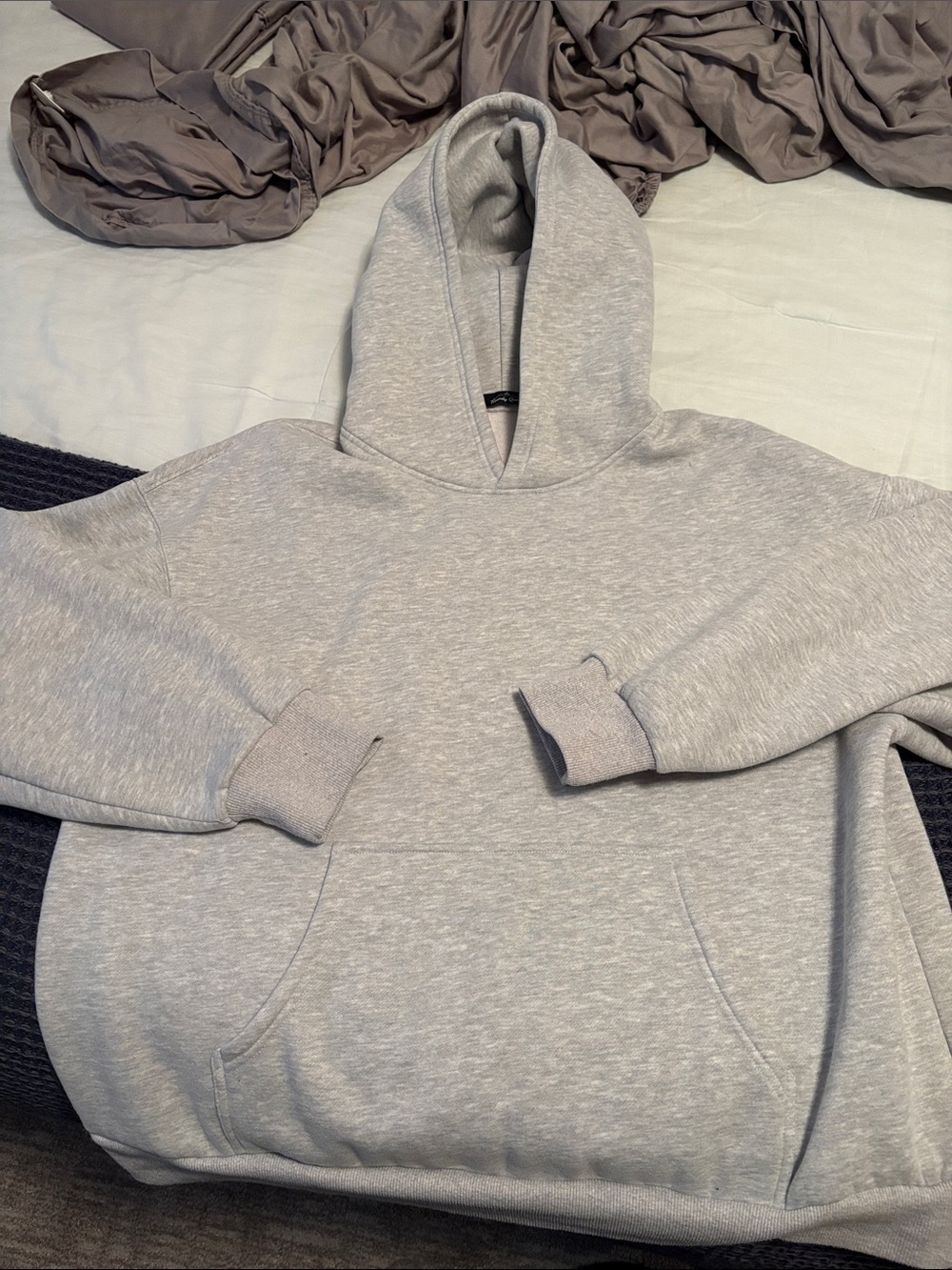 Trendy Queen Heather Gray Women's Pullover Hoodie